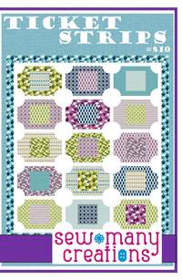 Ticket Strips by Sew Many Creations